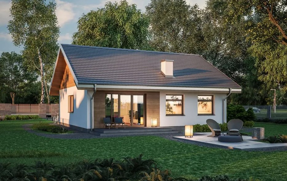 Проєкт будинку "Надійний вибір" - 86,6 m²