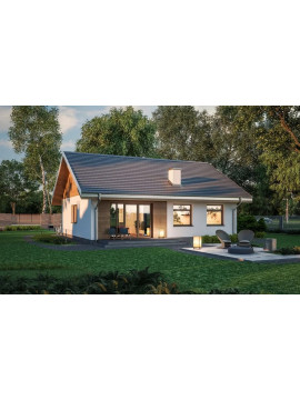 Проєкт будинку "Надійний вибір" - 86,6 m²