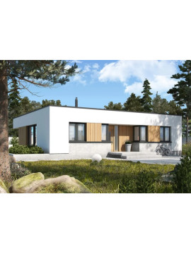 Проєкт будинку "Міні 4 Модерн" -  114,22 m²